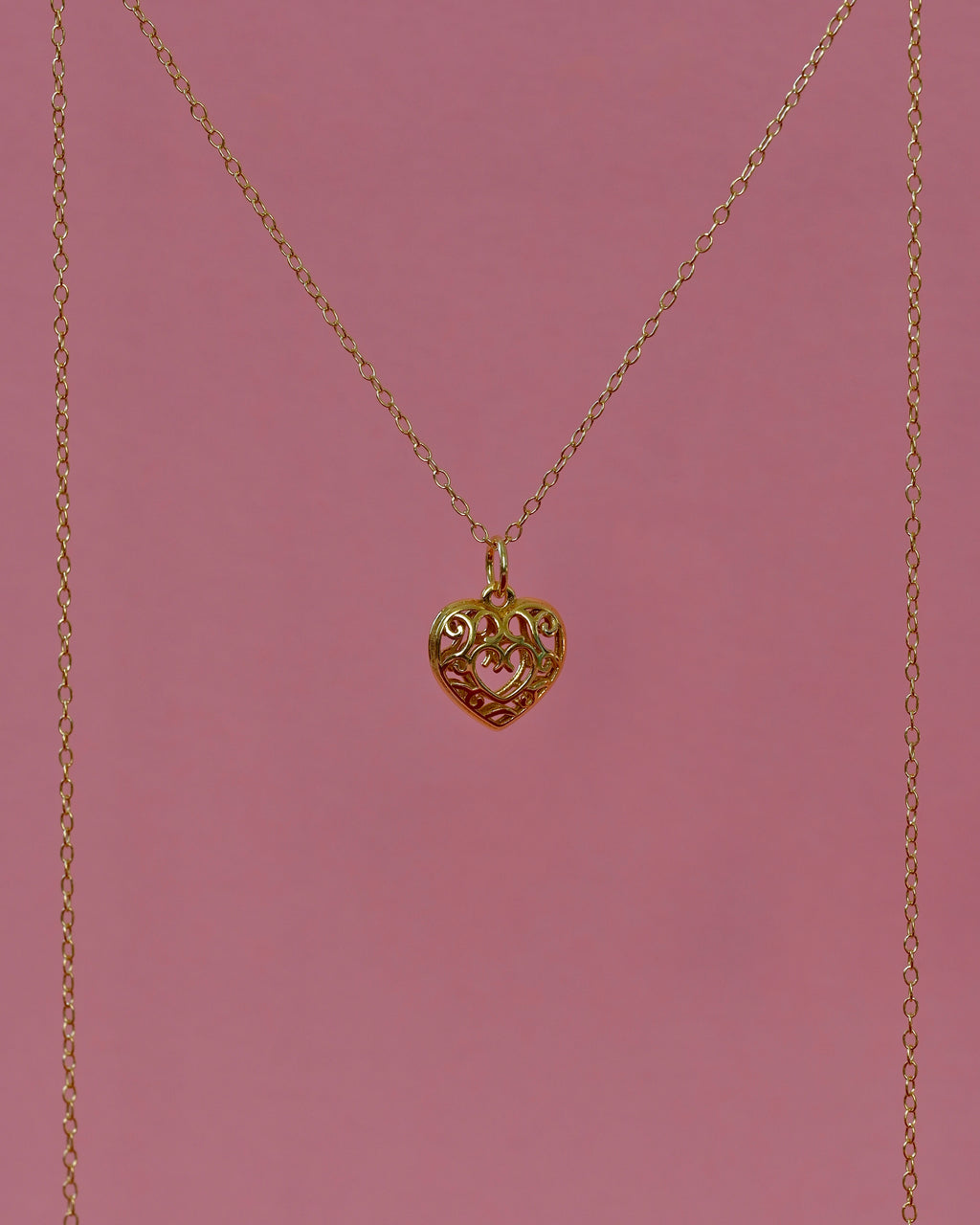 JULIET openwork heart necklace