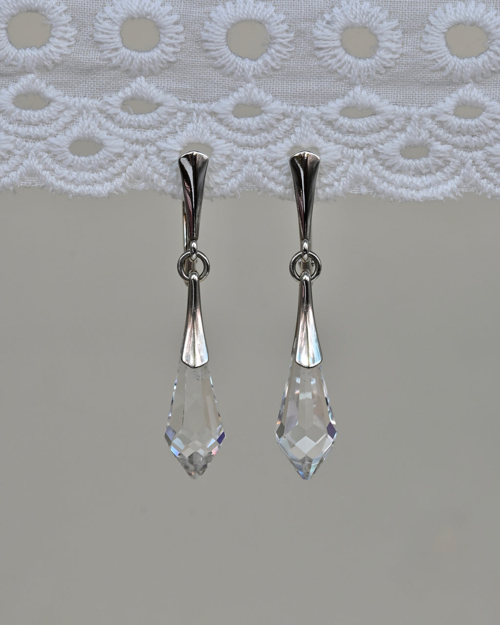 SELKIE’S TEAR Swarovski Drop Crystal Earrings | Sharon