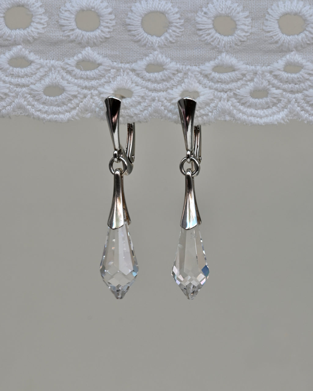 SELKIE’S TEAR Swarovski Drop Crystal Earrings | Sharon