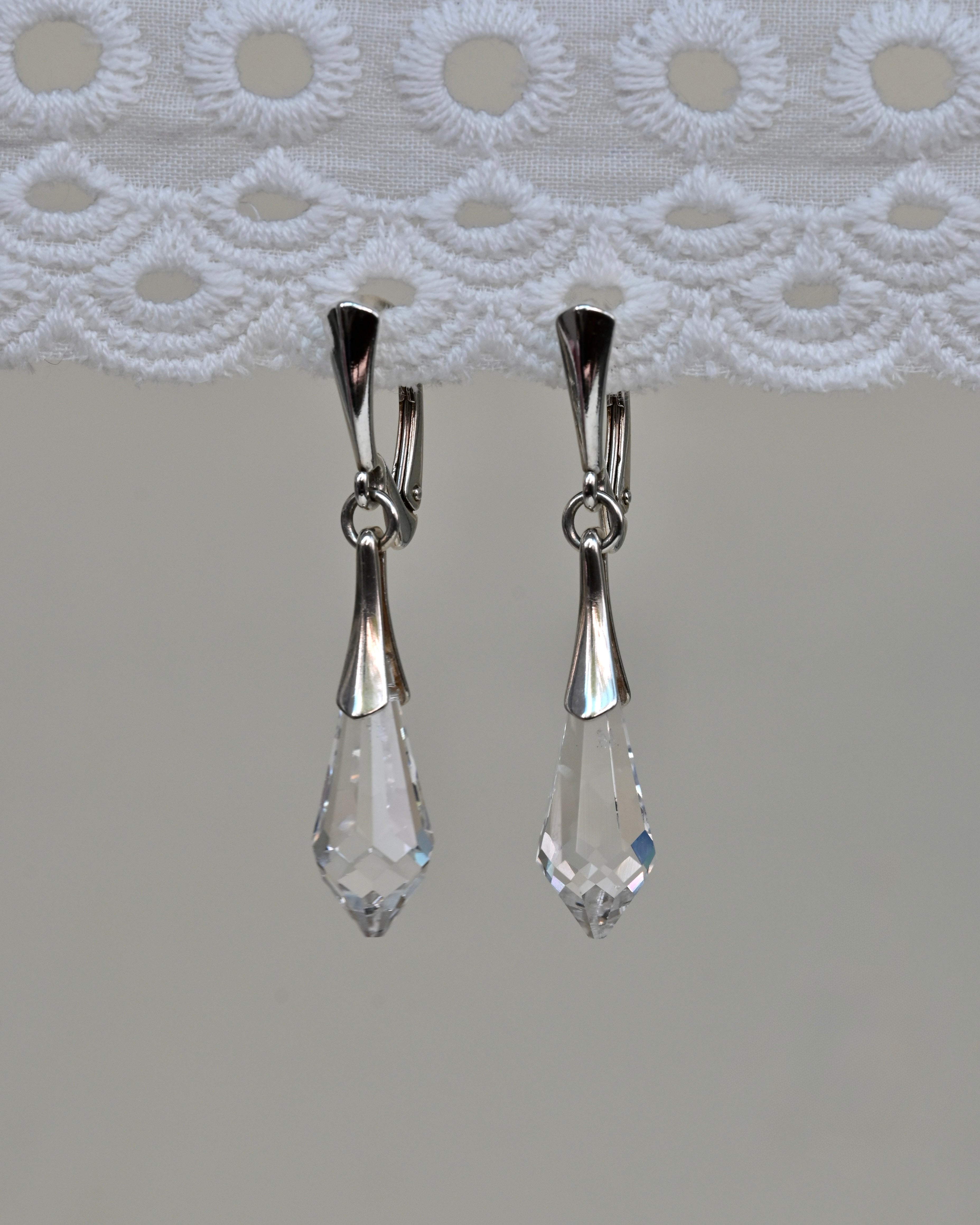SELKIE’S TEAR Swarovski Drop Crystal Earrings | Sharon
