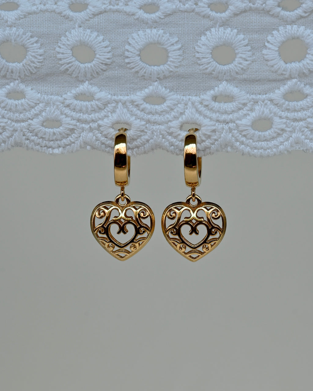 JULIET earrings with openwork hearts