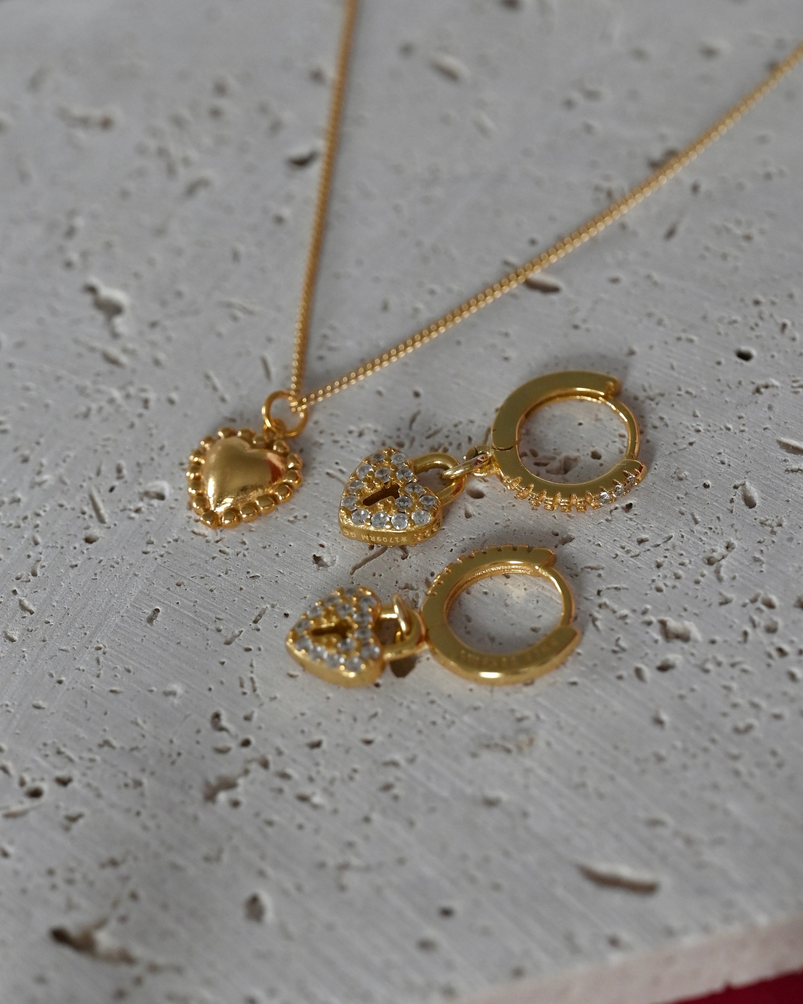 ZORIA kolczyki kłódki z cyrkoniami