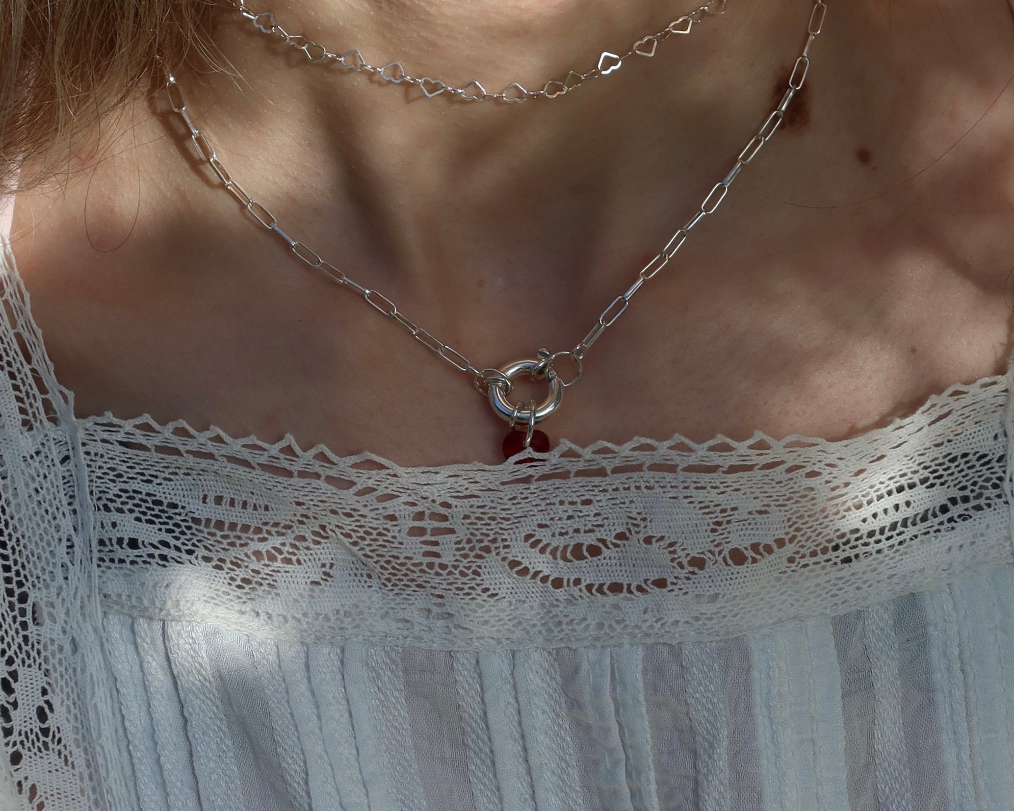 LOVE LETTER necklace with decorative clasp | for charms