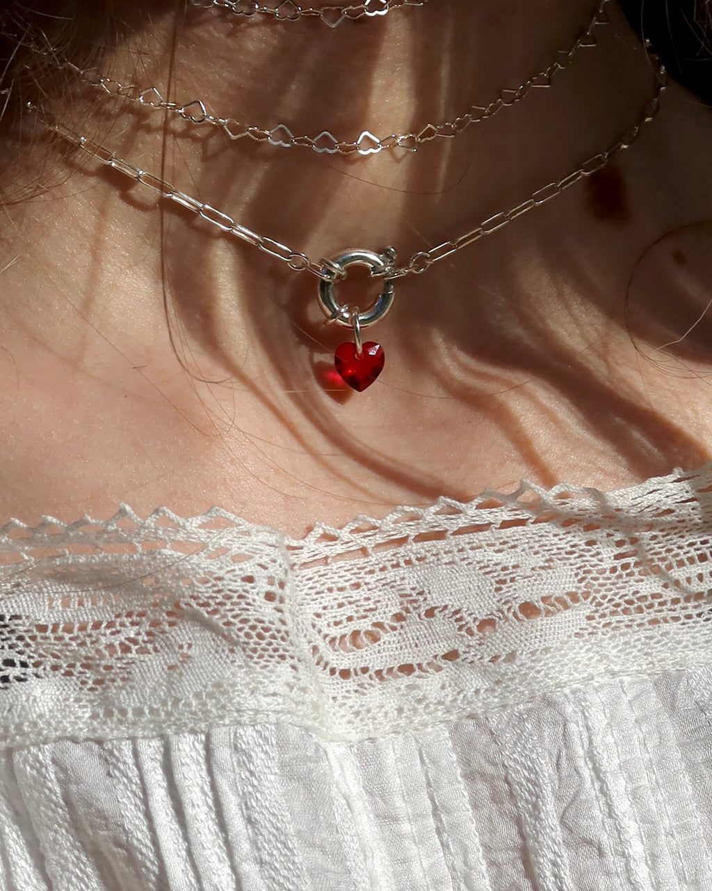 LOVE LETTER necklace with decorative clasp | for charms