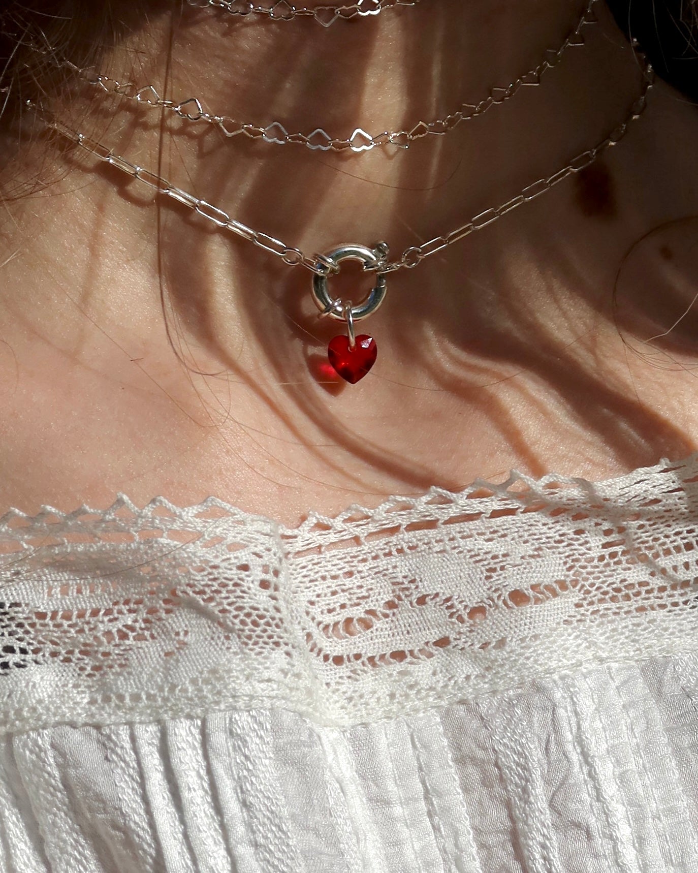 LOVE LETTER necklace with decorative clasp | for charms
